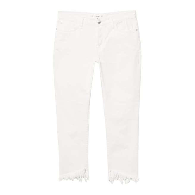 Mango Frayed relaxed jeans