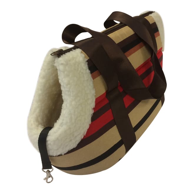 Hounds Multi Large Striped Dog Carrier, 42x25cm