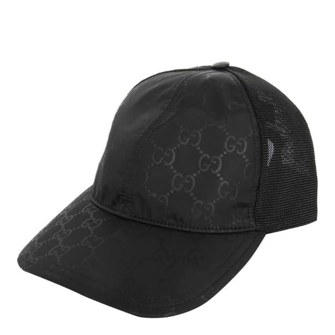 Gucci Black Monogram Hat