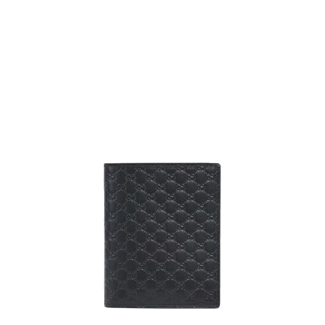 Gucci Black Guccisima Embossed Leather Wallet