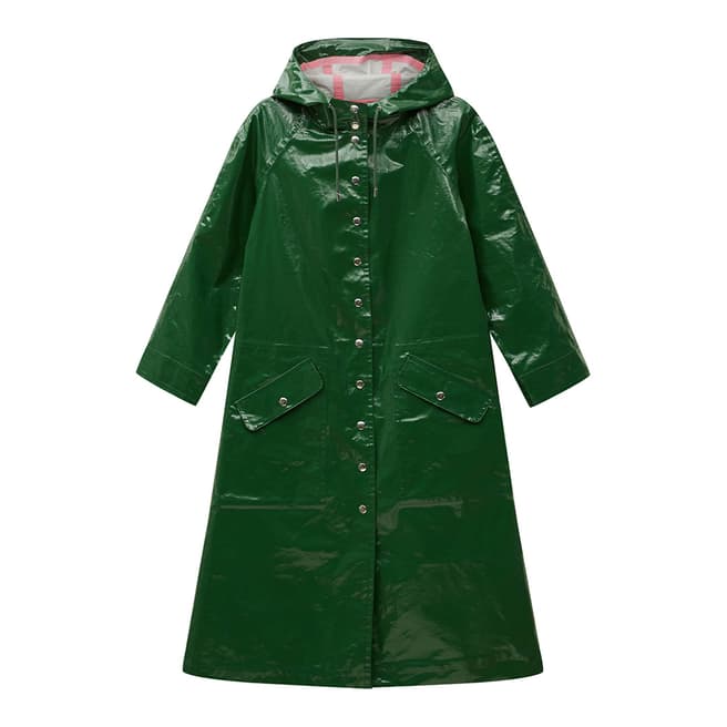 ALEXA CHUNG Green Hooded Raincoat