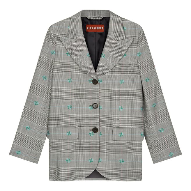 ALEXA CHUNG Multi Relaxed Tailored Wool Blend Jacket