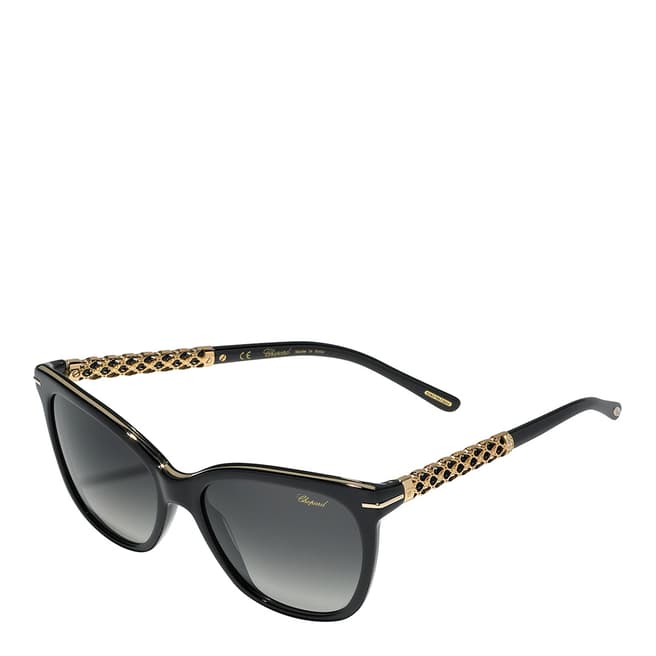 Chopard Women's Black Lattice Chopard Sunglasses 54mm