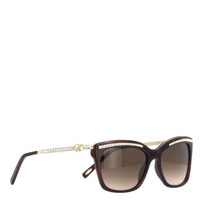 Chopard Women's Brown Crystal Chopard Sunglasses 55mm