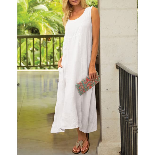 Aspiga White Nancy Linen Dress