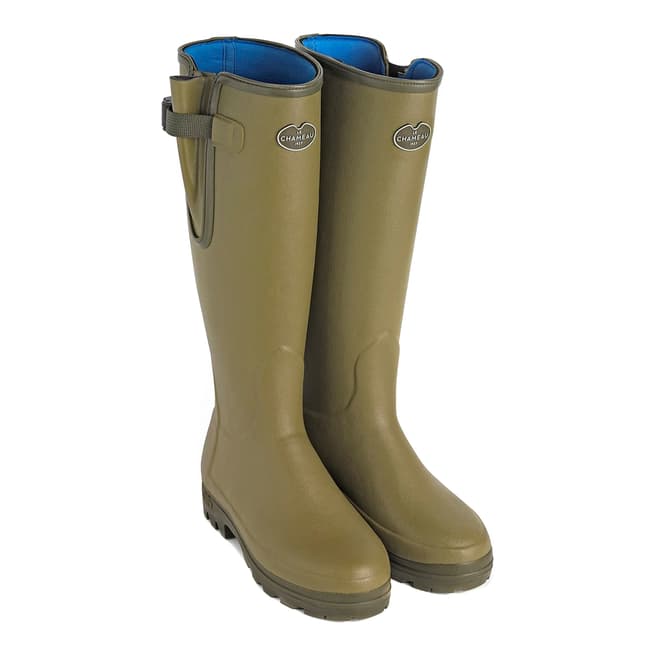 Le Chameau Green Vierzonord Neoprene Lined Rubber Boots 