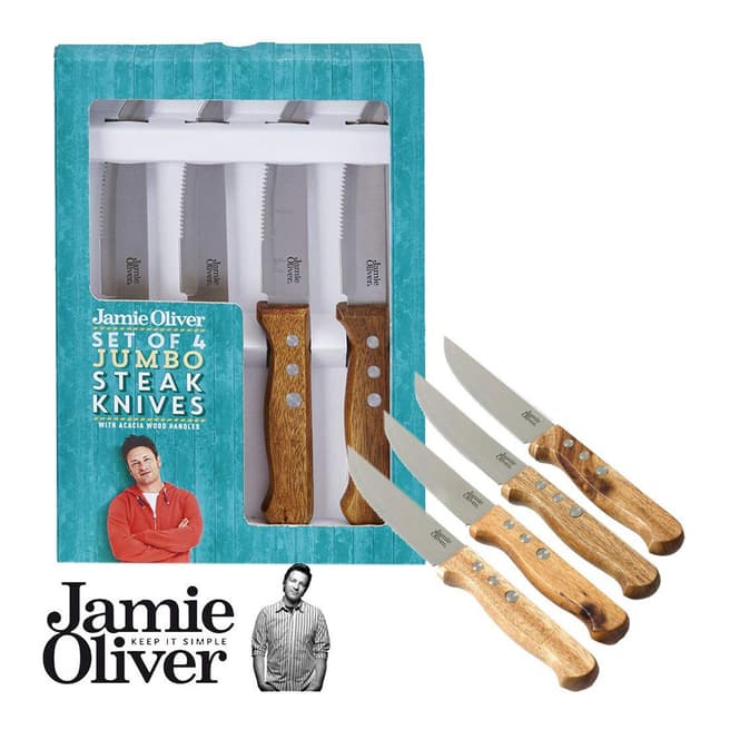 Jamie Oliver 4 Piece Dublin Jumbo Steak Knife Set