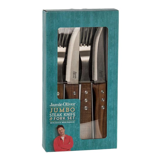 Jamie Oliver 8 Piece Jumbo Cutlery Set
