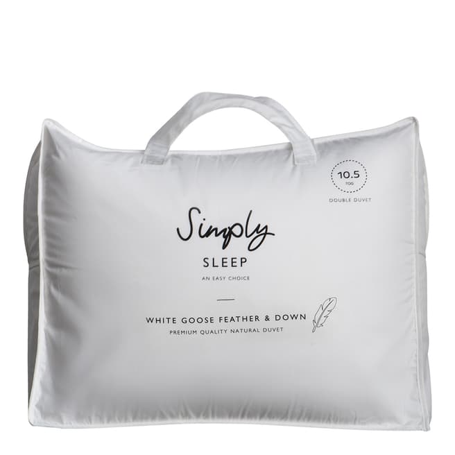 Gallery Living White Goose Feather & Down 10.5 Tog Double Duvet
