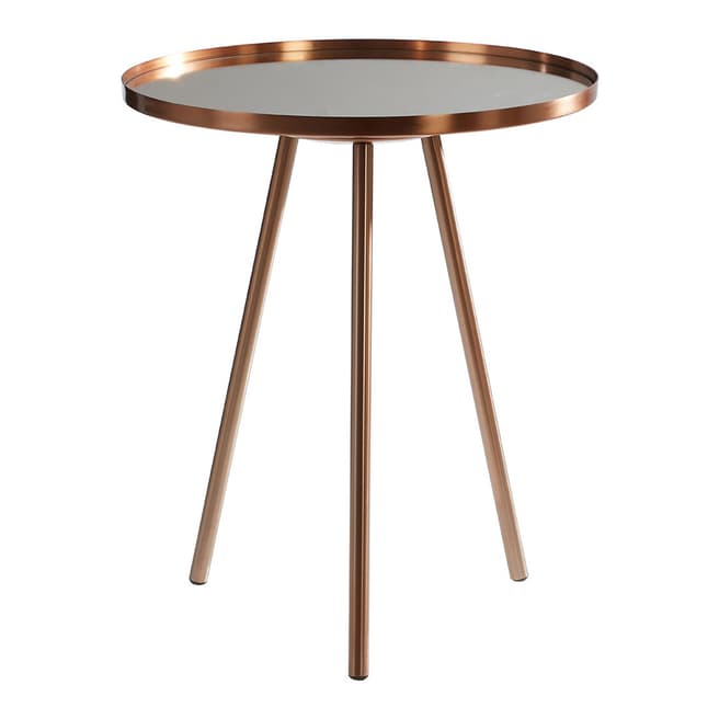 Fifty Five South Corra Side Table, Copper Finish Iron