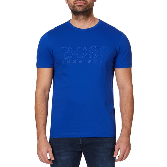 BOSS Blue Teebo Logo Cotton T-Shirt