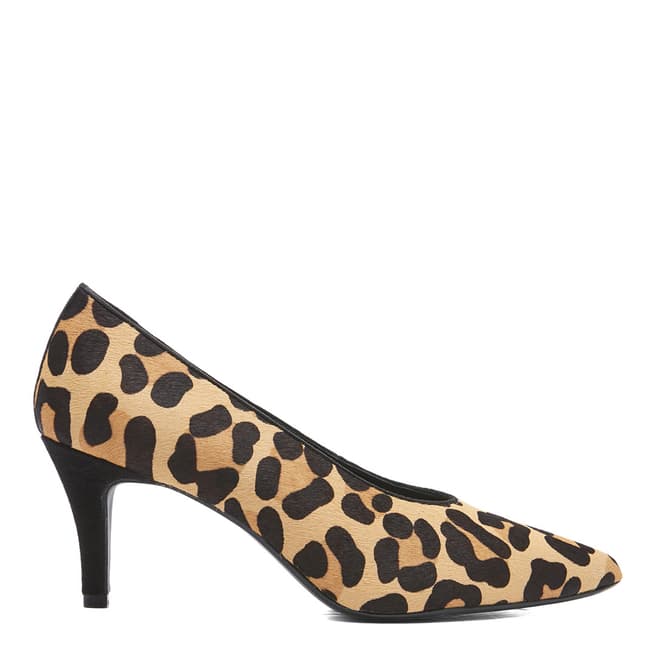 Dune London Leopard Print Ruby Heeled Shoe