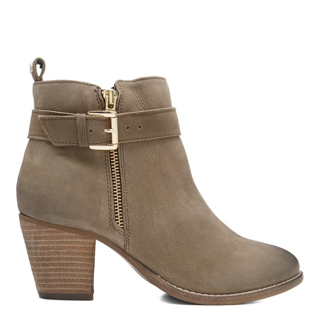 Dune London Taupe Pollee Nubuck Ankle Boot