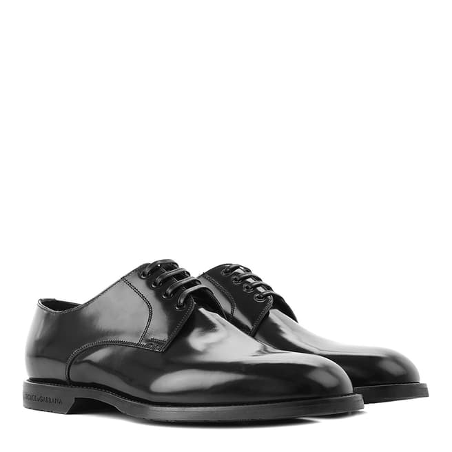 Dolce & Gabbana Black Lace Up Shoe