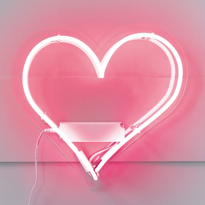 Talking Tables Pink Heart Shaped Neon Light 30cm