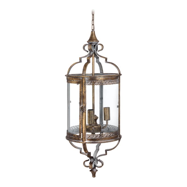 Hill Interiors The Lumiere Collection Antique Gold Hall Chandelier