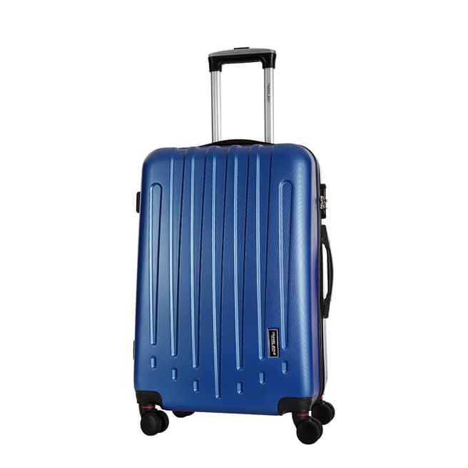 Travel One Blue 8 Wheel Haryana Suitcase 60cm