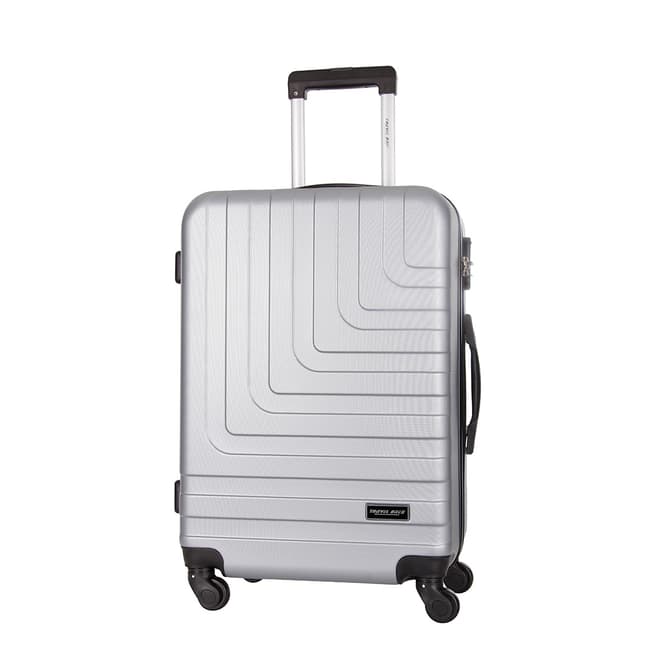 Travel One Silver 4 Wheel Loria Suitcase 58cm