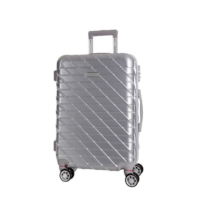 Travel One Silver 8 Wheel Leiria Suitcase 46cm