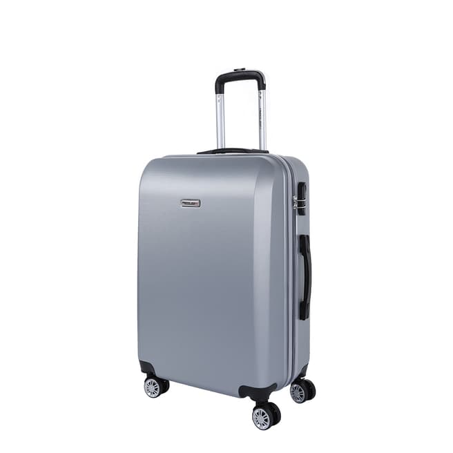 Travel One Silver 8 Wheel Walton Suitcase 56cm