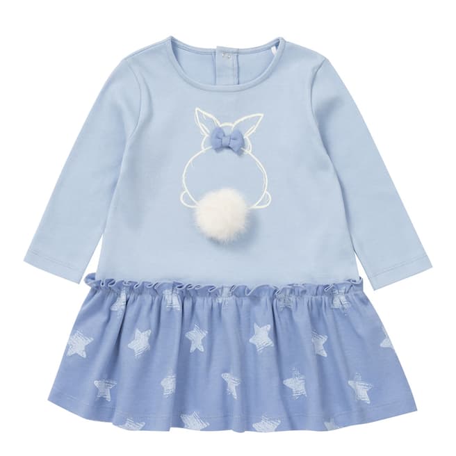 Style My Kid Girls Blue Bobble Bunny Dress