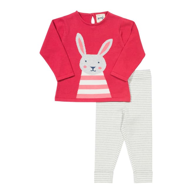 Style My Kid Girls Beautiful Bunny Organic Knit Set
