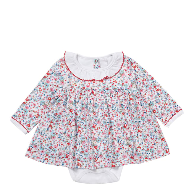 Style My Kid Baby Flower Frills Bodysuit Dress