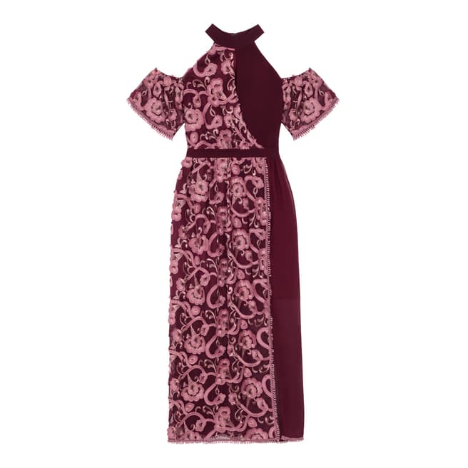 Three Floor Merlot/Rose Tokyo Dress