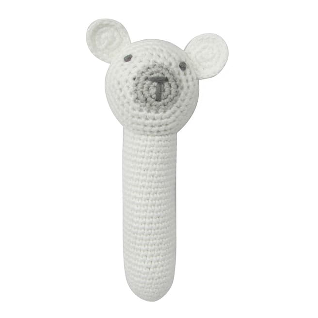 Albetta Crochet Polar Bear Stick Rattle