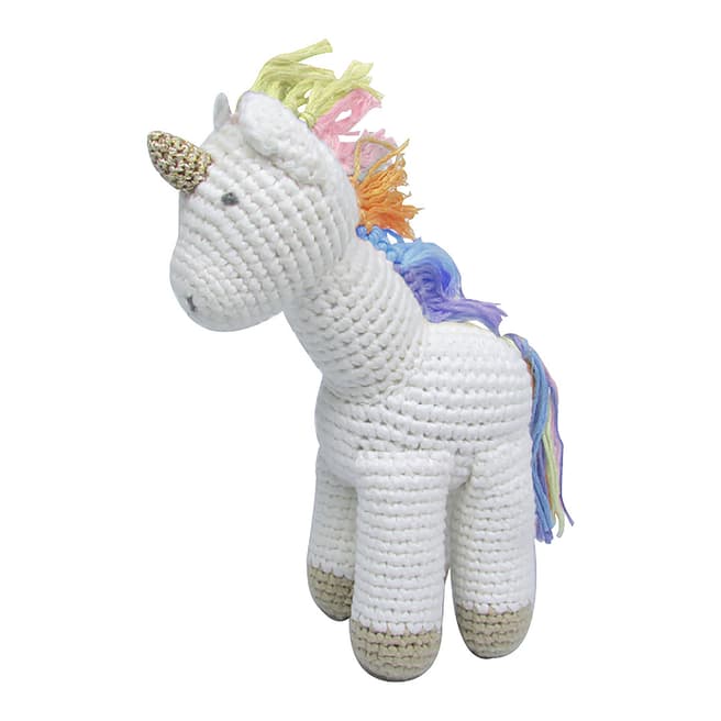 Albetta Rainbow Crochet Unicorn Toy