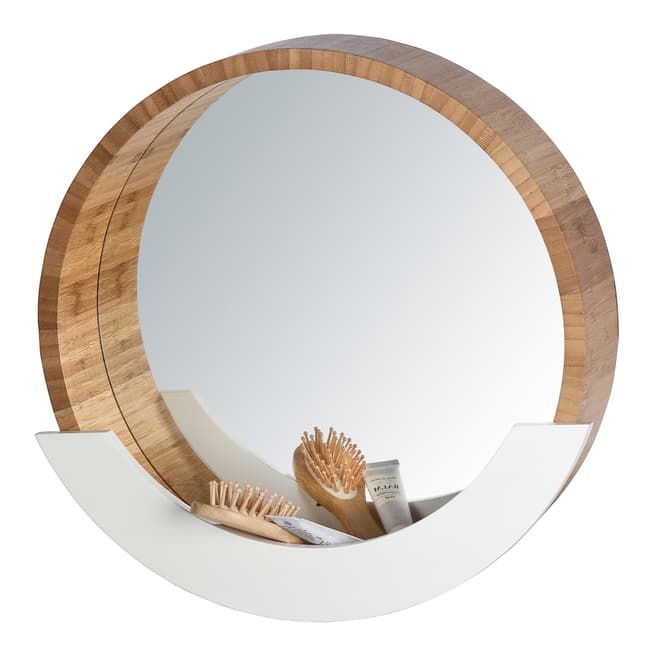 Wenko Finja Wall Mirror with Shelf