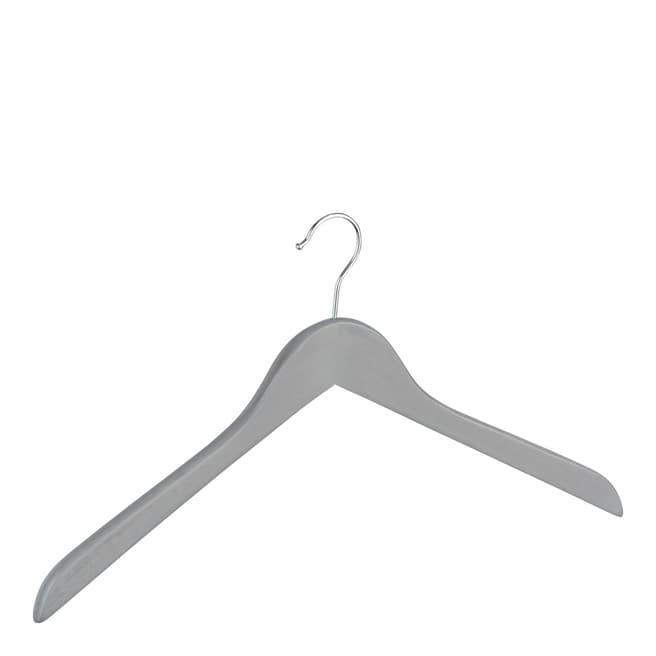 Wenko Set of 10 Washed Grey Jolie Hangers