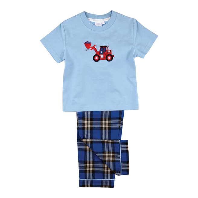 Mini Vanilla Boy's Blue Tractor Pyjama