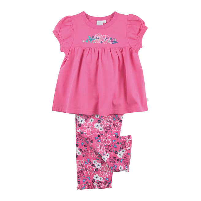 Mini Vanilla Girl's Pink Floral Pyjama