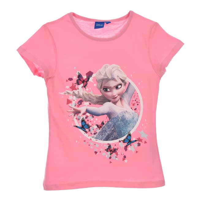 Disney Girls Pink Frozen T Shirt