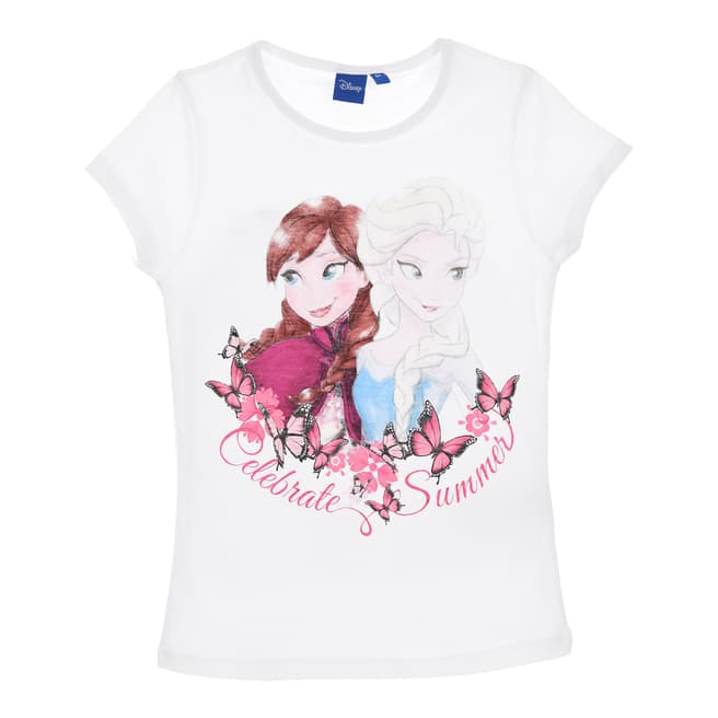 Disney Girls Frozen White T Shirt