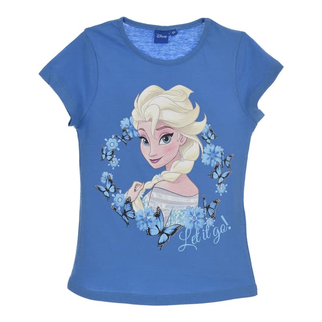 Disney Girls Frozen Blue T Shirt
