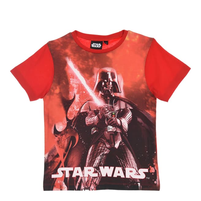 Disney Boys Red Star Wars T Shirt