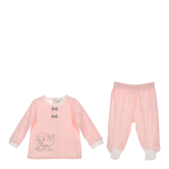 Disney Girls Bambi Pink Top and Trouser Set