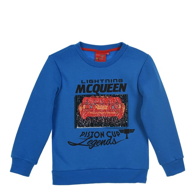 Disney Boys Blue Cars Sweater