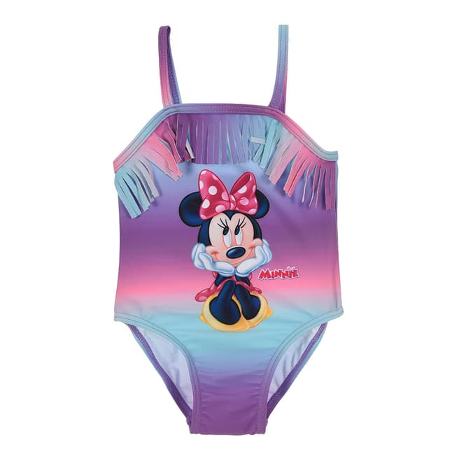 Disney Girls Pink Minnie Mouse Swimsuit