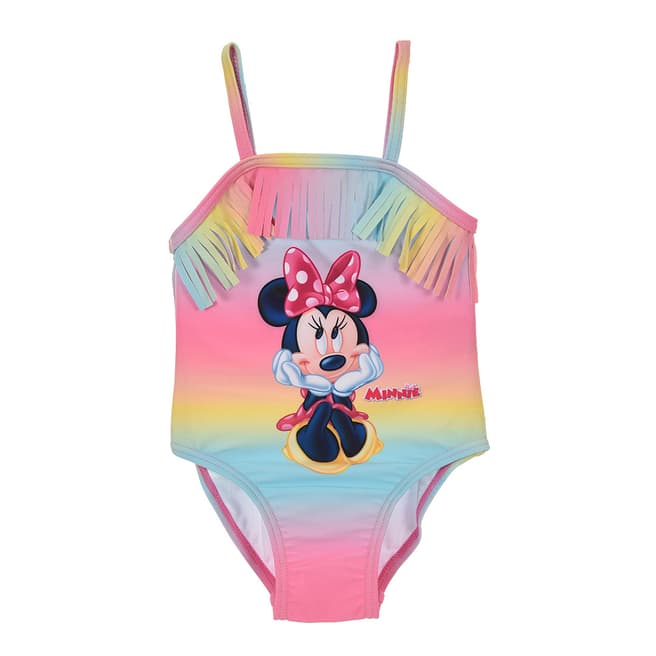 Disney Girls Pink Minnie Mouse Swimsuit