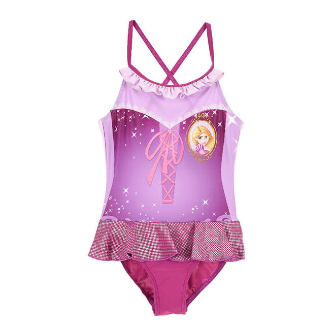 Disney Girls Purple Cinderella Princess Swimsuit
