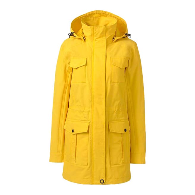Lands End Yellow Dandelion Lightweight Squall Coat