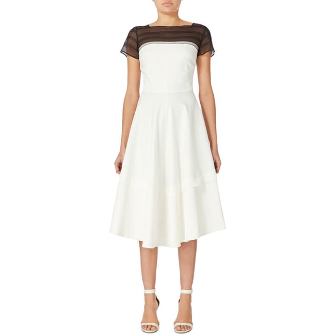 Amanda Wakeley Ecru Harmony Soft Tailored Dress