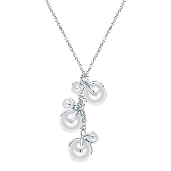 Perldor Silver Organic Shell Pearl Necklace