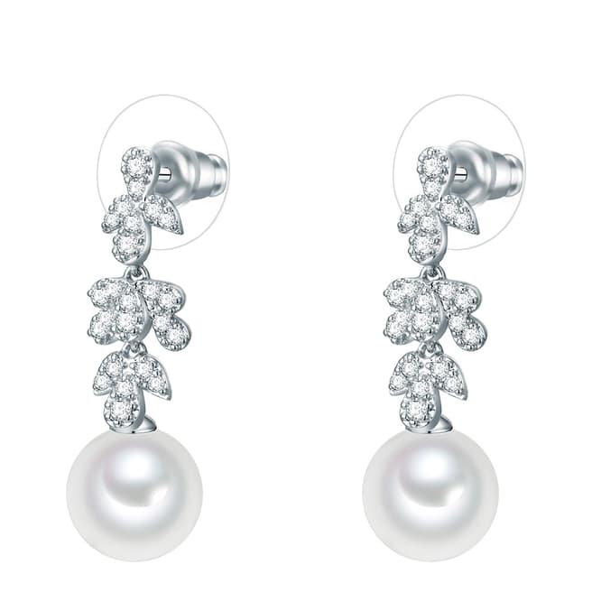 Perldesse Organic Shell Pearl Drop stud earring