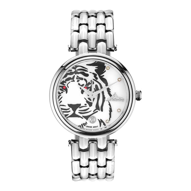 Richtenburg Women's Silver Stainless Steel Tiger Quartz Watch