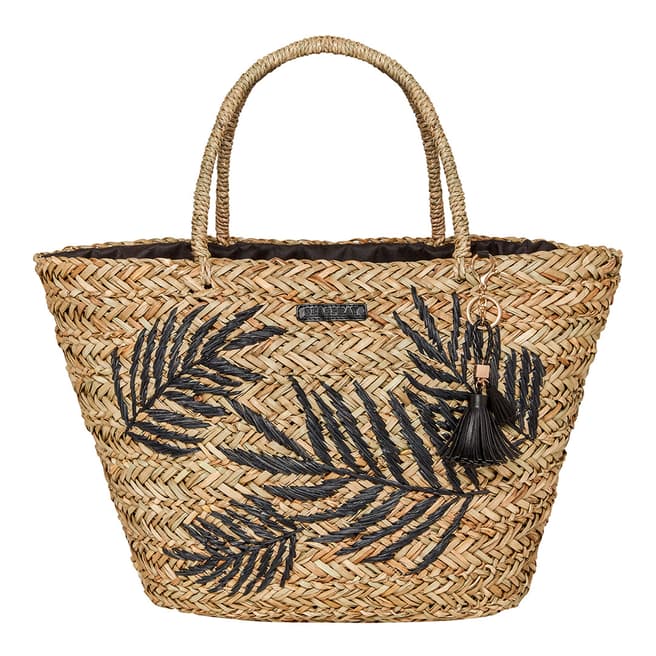 Seaspray Natural Seaspray Palm Leaf Tassel Bag