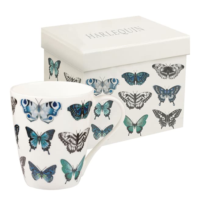 Harlequin Indigo Papilio Mug with Gift Box